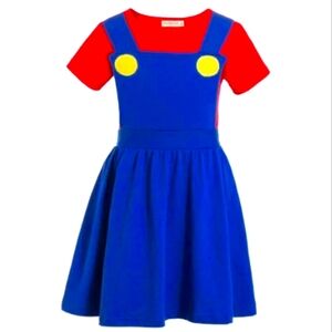 NWT Girl's Character Dress (Mario) Size 4T.